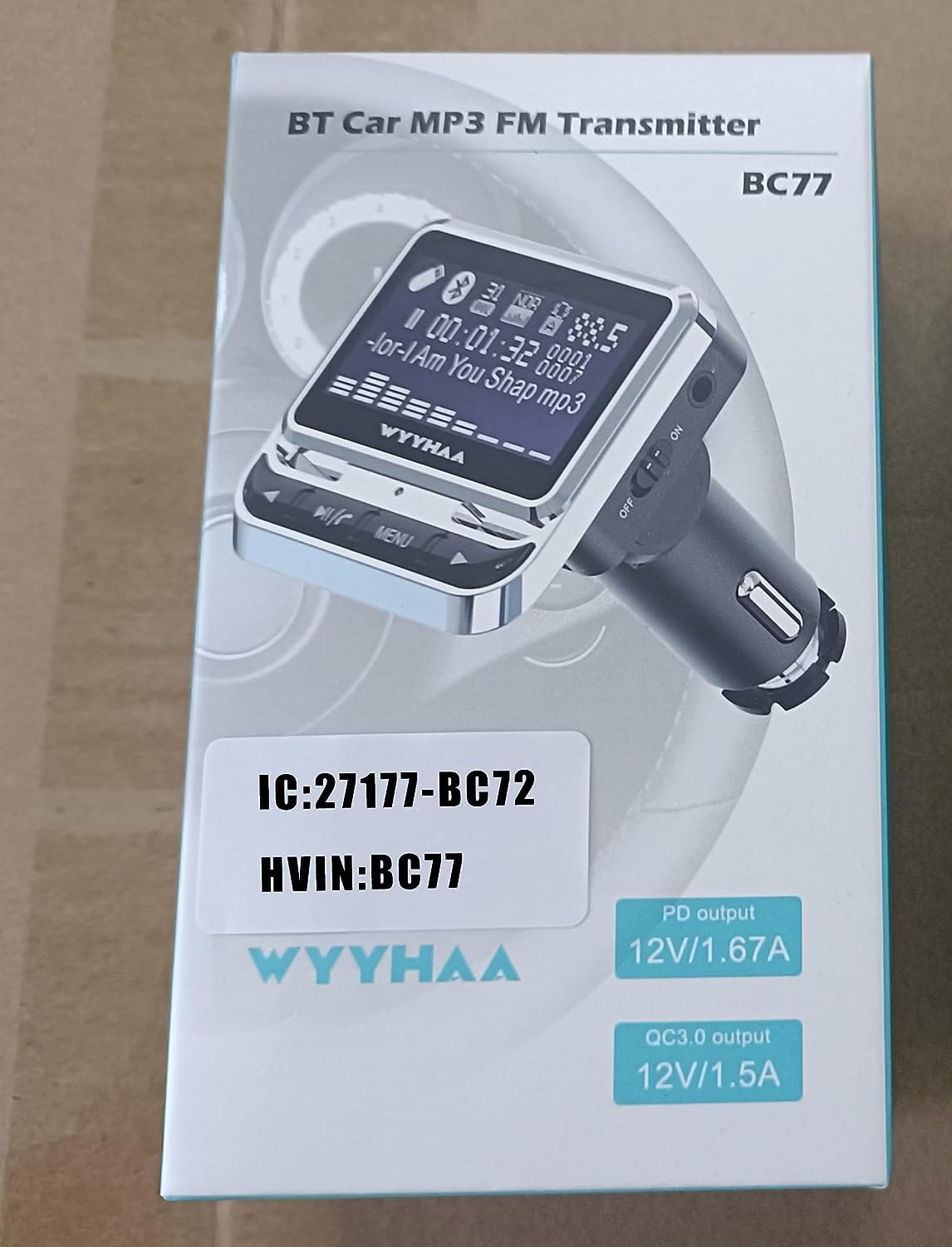 Bluetooth FM Transmitter for Car - Wireless MP3 Player with USB Charger & Hands-Free Calling for Road Trips