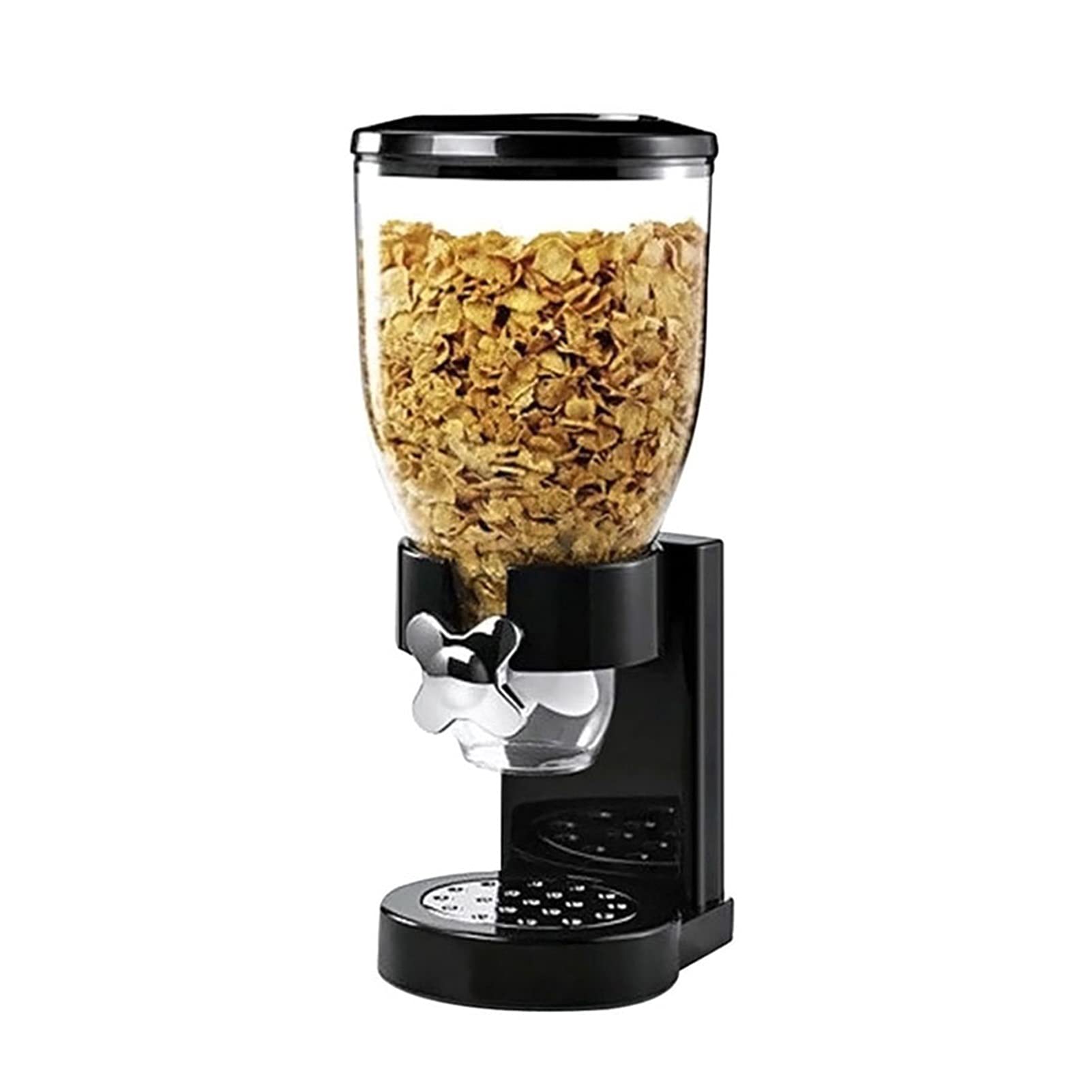 2L Airtight Food Storage Container - Cereal Dispenser Bottle for Kitchen Organization | Dry Food Storage Jars & Cans | Perfect for Pantry, Cereal, Snacks, Flour & Baking Supplies (Black)