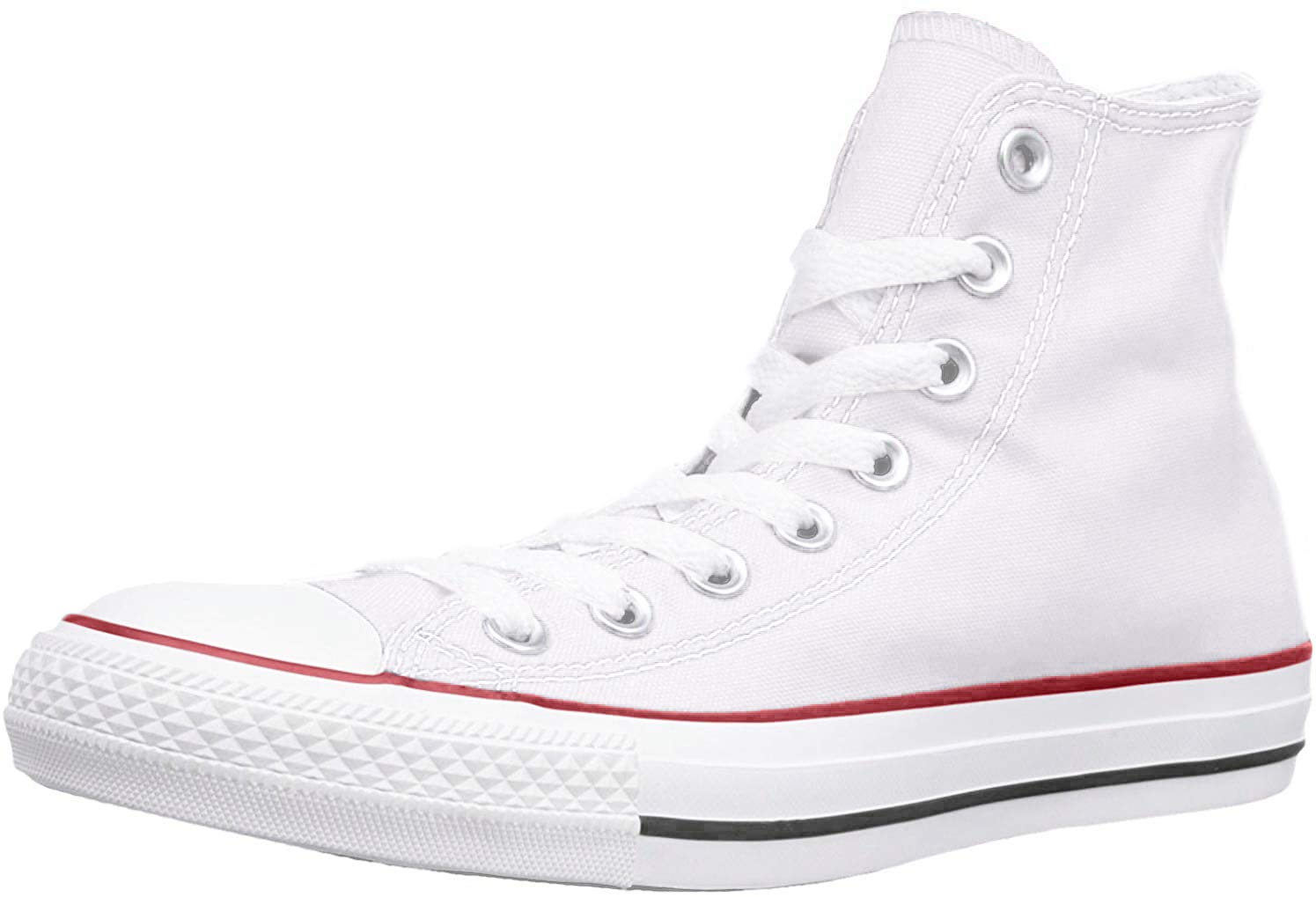 Converse Chuck Taylor All Star High Top Sneakers - White Optical - Women's Size 7 - Classic Canvas Shoes for Casual Wear, Street Style & Everyday Fashion