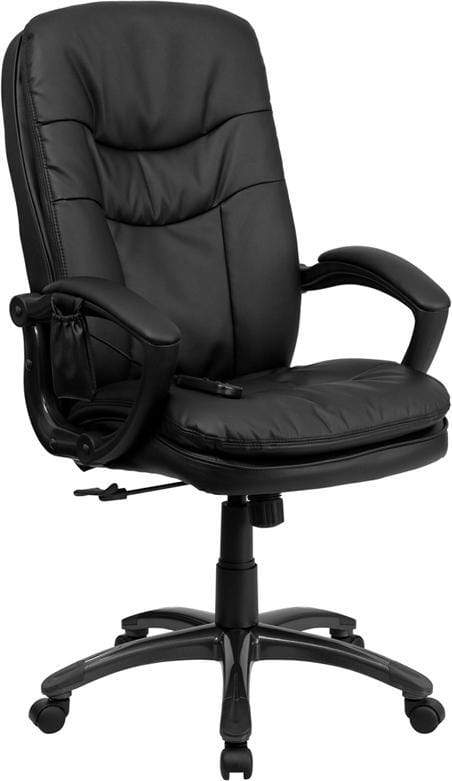 Premium Mid Back LeatherSoft Massage Chair with Heat Therapy [BT 9585P GG] - Perfect for Home Office Relaxation & Stress Relief