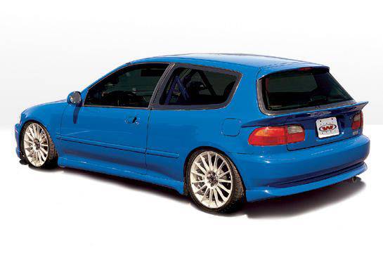 1992-1995 Honda Civic 2 Door Type R Side Skirts - Aerodynamic Body Kit for Improved Performance - Perfect for Street Racing & Car Shows