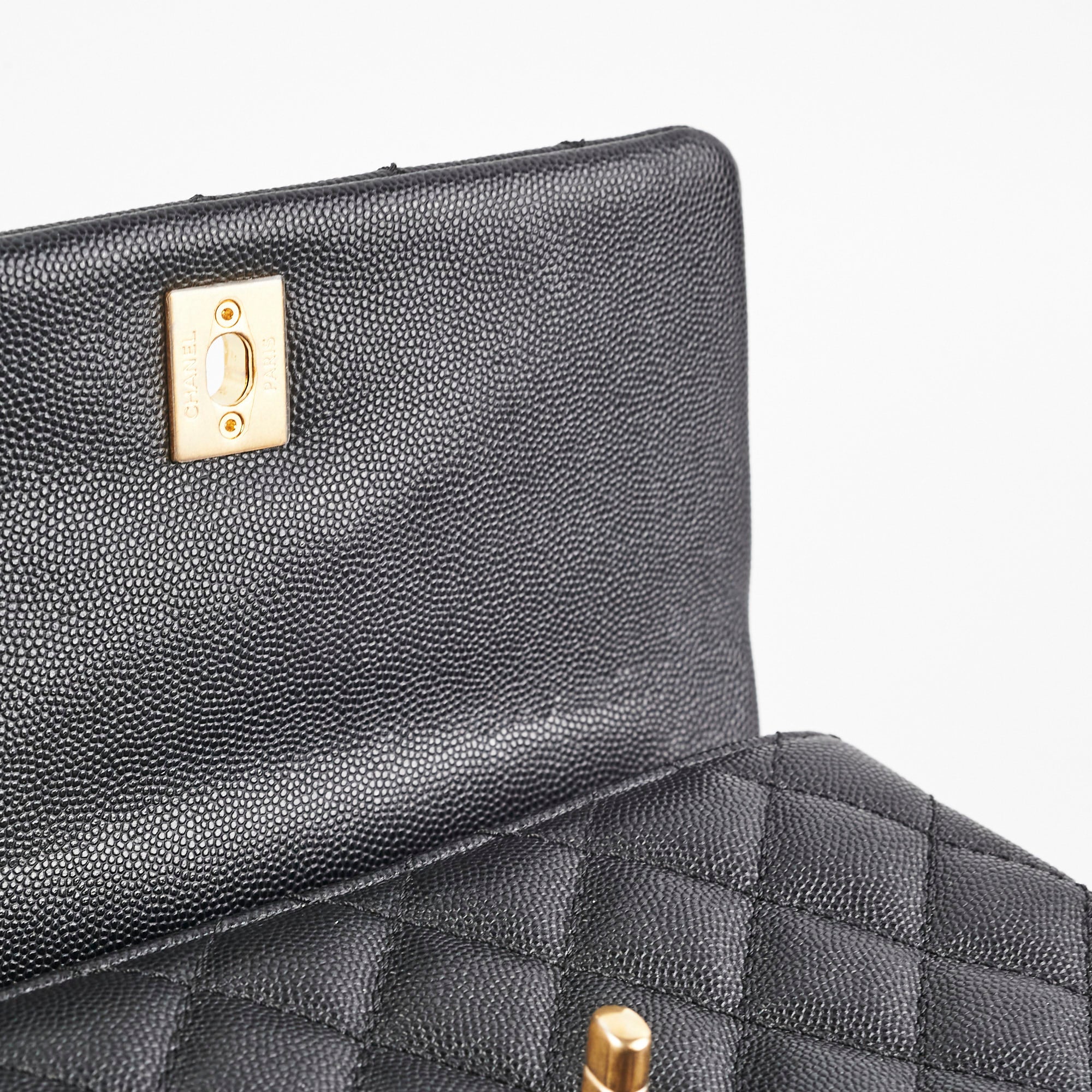 Chanel Small Coco Handle Bag in Black Caviar Leather - Luxury Crossbody Purse for Women, Perfect for Date Night & Evening Events