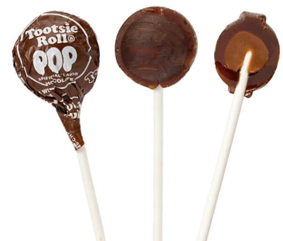 Tootsie Pop Lollipops - 5 Assorted Flavors Hard Candy with Chewy Tootsie Roll Center - Bulk 5 Pound Bag - Perfect for Halloween, Birthday Parties, Office Treats & Candy Buffets