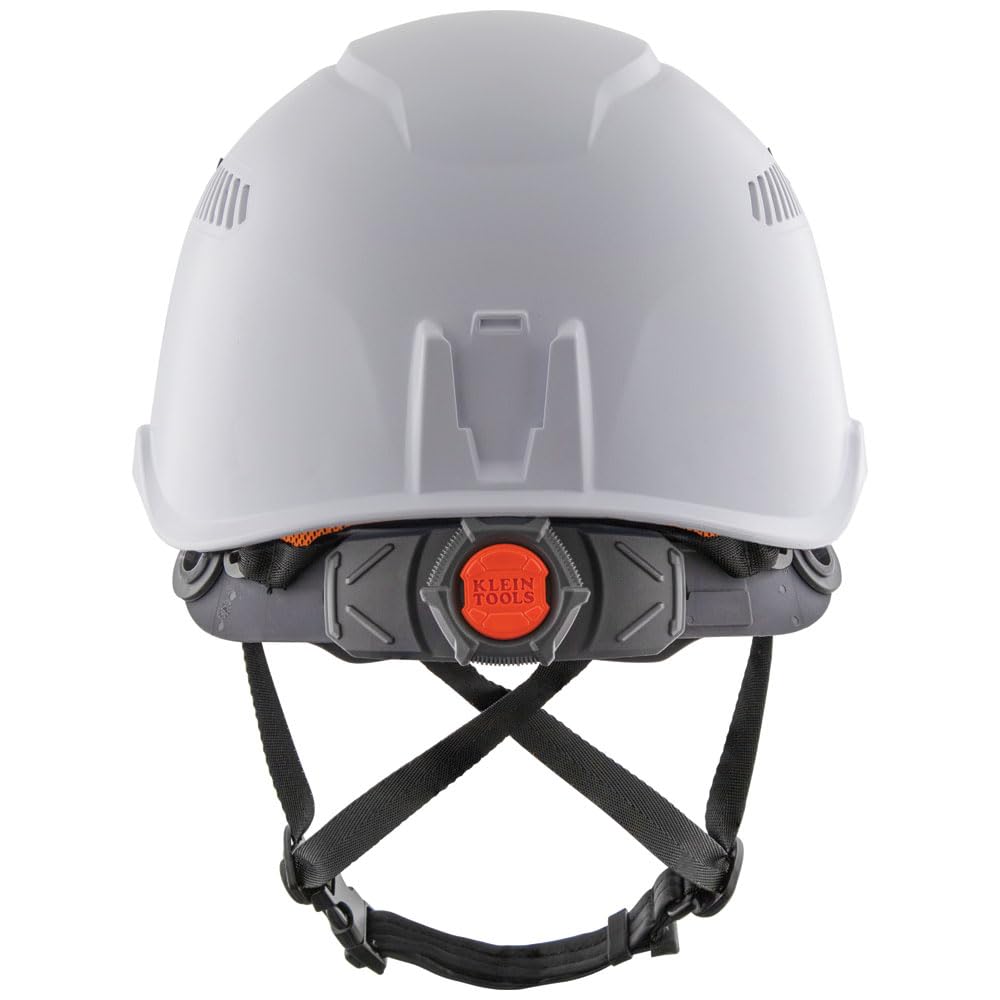 Klein Tools Safety Helmet Chin Strap - Leather for Secure Fit | Work & Construction