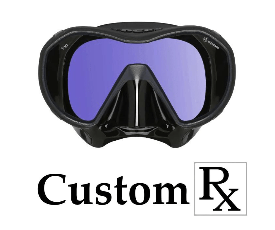 Apeks VX1 Custom Prescription Scuba Diving Mask - Professional Snorkeling & Underwater Exploration Gear for Divers