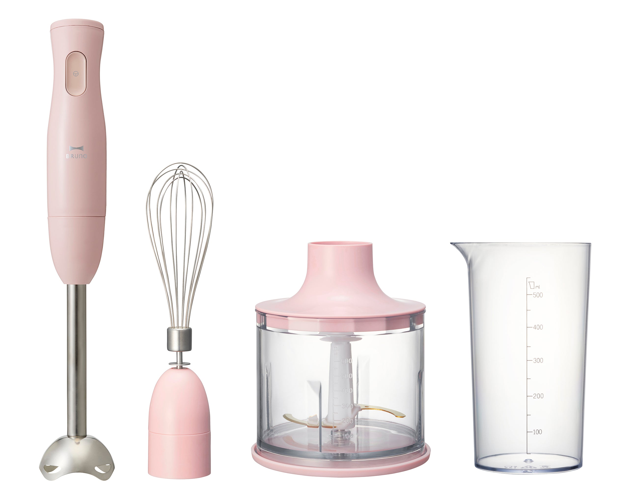 BRUNO BOE034 Hand Blender - Powerful 2-in-1 Immersion Blender with 300W Motor, Perfect for Smoothies, Soups & Baby Food - Ideal for Kitchen, Camping & Small Spaces