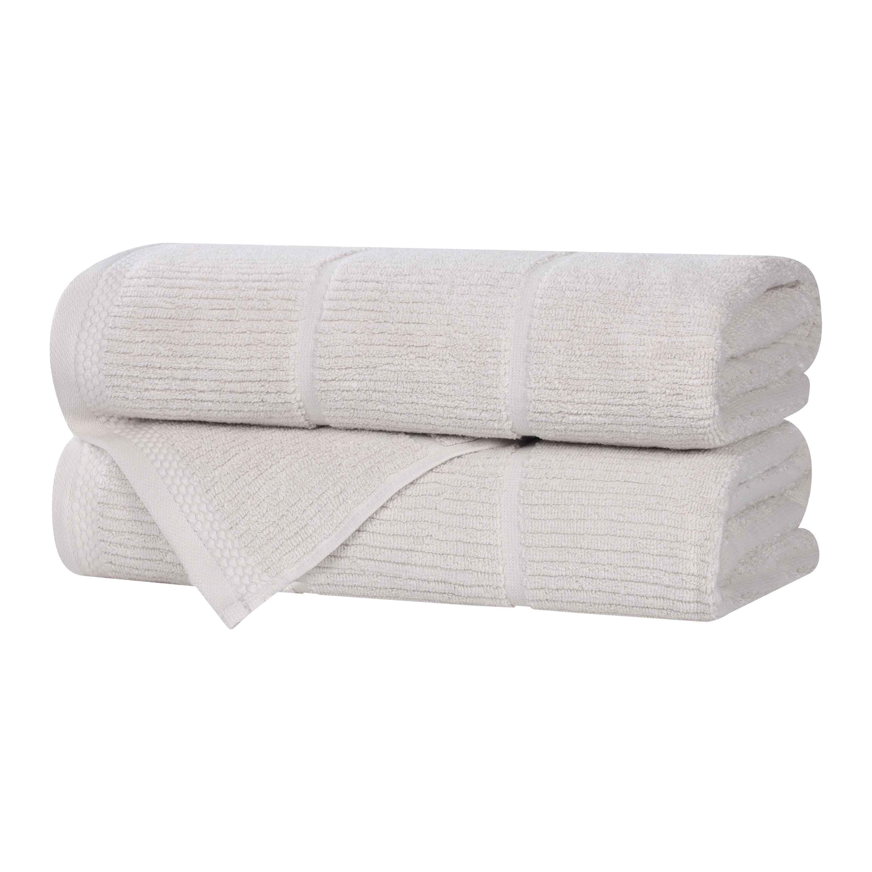 Milo Smart Twist Cotton Bath Towels - Ultra Soft & Absorbent, Set of 2 (24x48 Inches) - Perfect for Spa, Bathroom & Beach Use