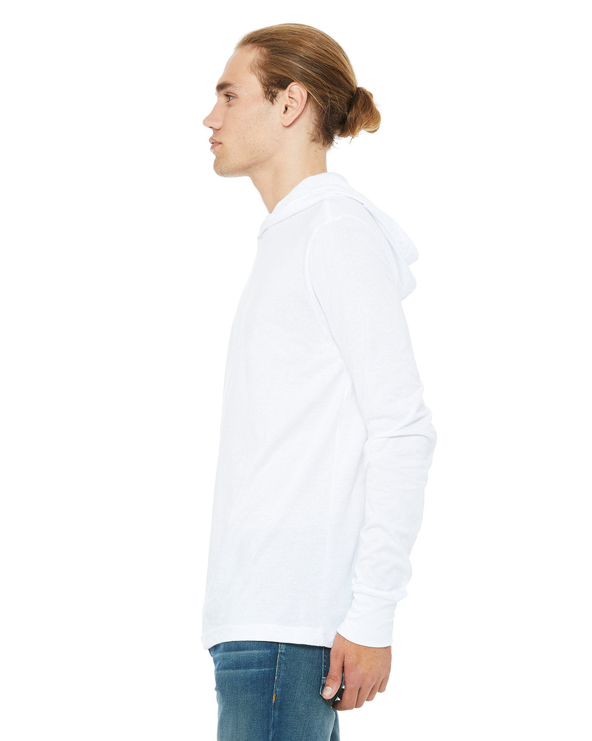 Bella + Canvas 3512 Unisex Jersey Long Sleeve Hoodie - Soft Cotton Pullover Sweatshirt for Men & Women - Perfect for Casual Wear, Gym & Outdoor Activities