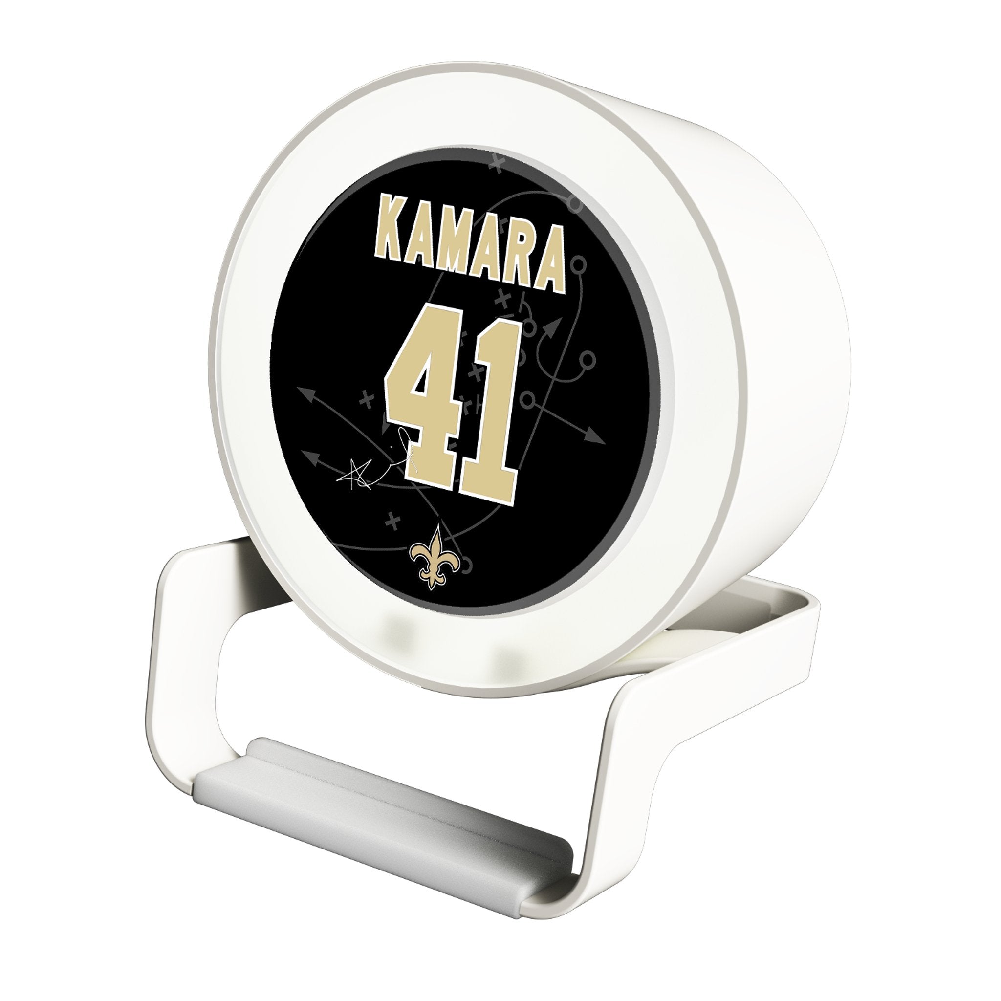 Alvin Kamara New Orleans Saints 41 Night Light with USB Charger & Bluetooth Speaker - Perfect for Bedroom, Game Room, and Saints Fan Gifts