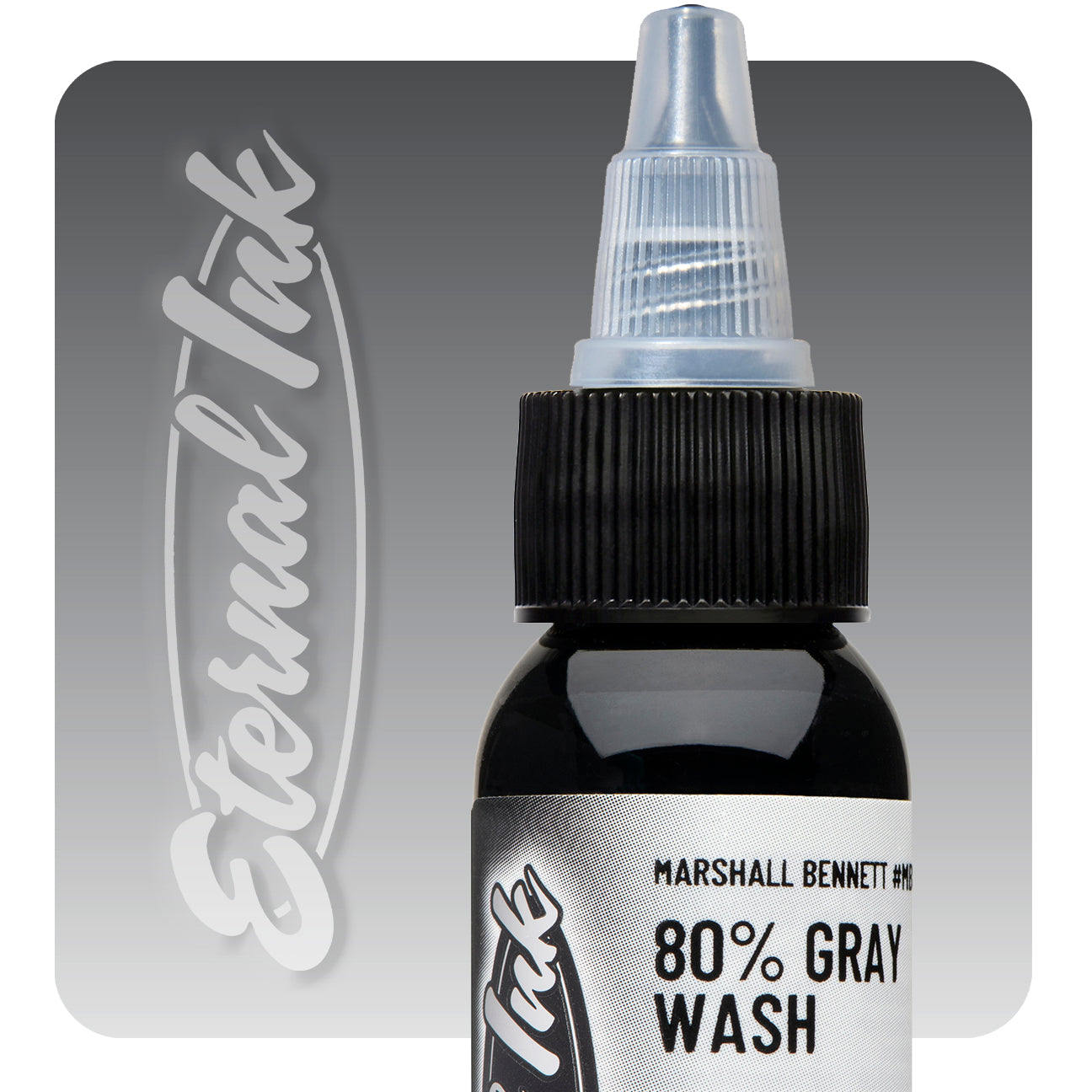 Eternal Marshall Bennett 80% Gray Wash Ink - Premium Quality Ink for Calligraphy, Art & Tattoo - Perfect for Professional Artists, DIY Projects & Creative Writing