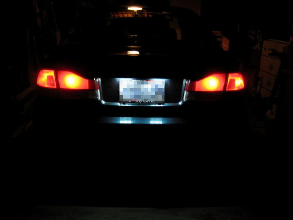 3W 18 SMD LED License Plate Lights for Honda Civic 1992-1995 & Prelude 1992-1996 - Bright White Super Bright LED Bulbs for Car License Plate Illumination, Easy Installation, Durable & Waterproof - Perfect for Night Driving and Enhanced Vehicle Appearance