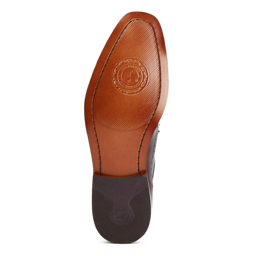 Men's Havisham Leather Derby Shoes - Size 8 Brown | Classic Formal & Casual Dress Shoes for Office, Wedding & Business Occasions