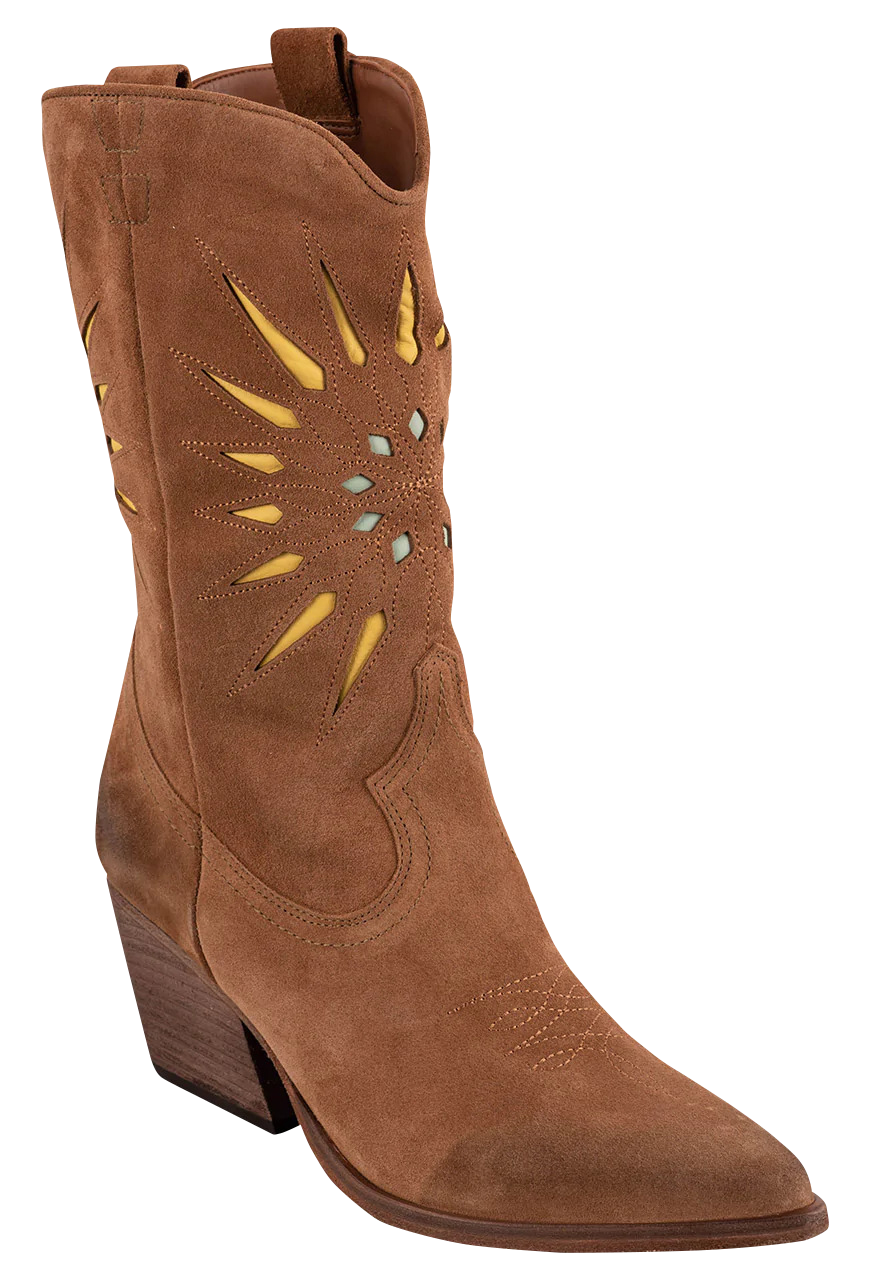 Golo Women's Brown Leather Mae Suede Boots - Stylish Ankle Boots for Fall & Winter, Perfect for Casual Outfits, Office Wear & Date Nights