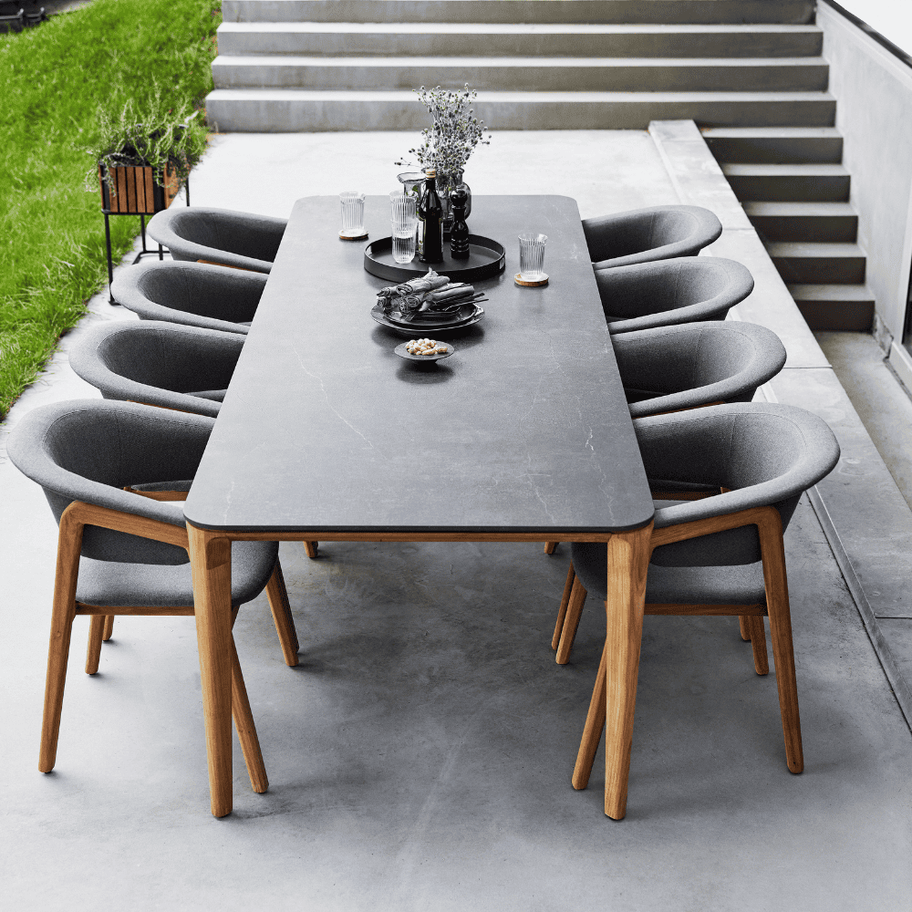 Premium Outdoor Dining Table Set - Weather-Resistant Patio Furniture for Backyard, Garden, and Poolside Entertaining