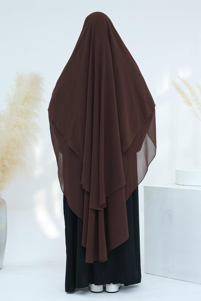 Extra Long Marziya Two Layer Chiffon Scarf - Elegant Shawl Wrap for Weddings, Parties & Special Occasions | Perfect for Evening Events, Bridal Accessories & Formal Dresses