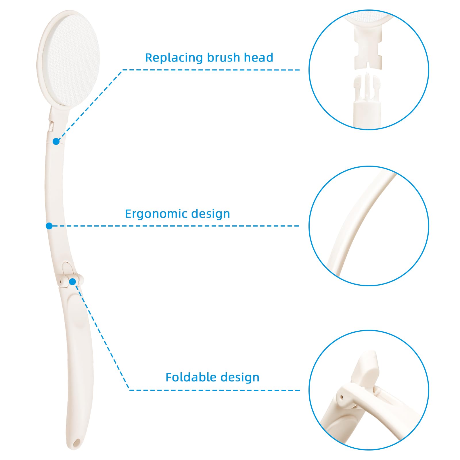 Back Lotion Applicator for Self Application - Sunscreen, Self-Tanning & Skin Cream Applicator for Women - Perfect for Legs, Feet & Acne Treatment - Ideal for Sun Protection & At-Home Skincare Routine