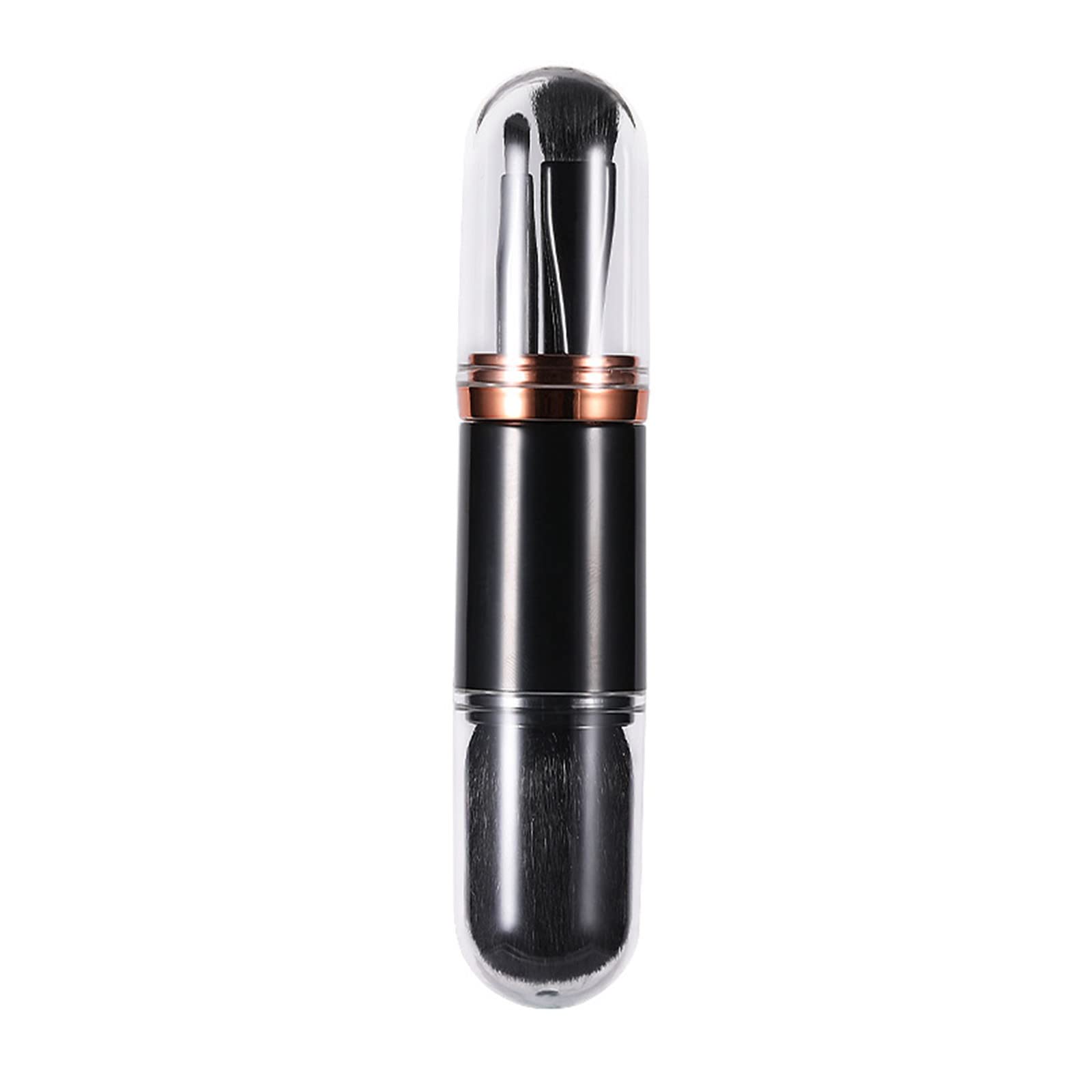 Double Ended Eyebrow & Eyelash Brush - Black Makeup Wand for Perfect Brows & Lashes - Beauty Essentials