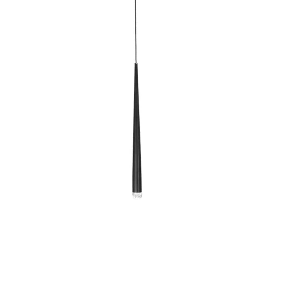 Nordic LED Chandelier - Modern Acrylic Single Head Pendant Light with Long Tube Design, Black Hanging Lamp for Kitchen Island, Dining Room, Bar Counter | Energy Efficient & Stylish Home Decor Lighting