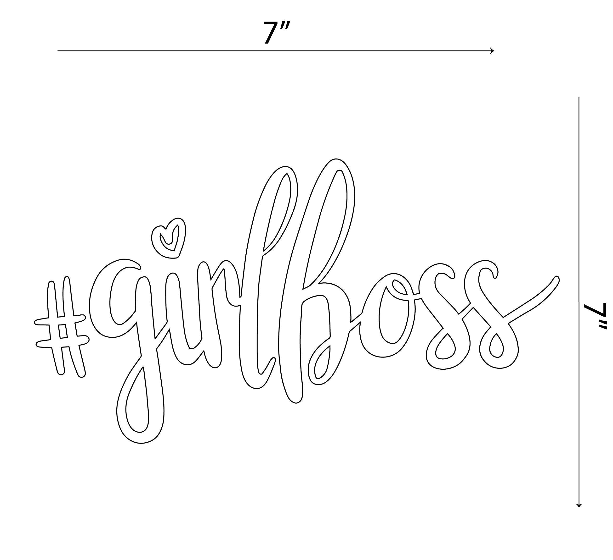 Girl Boss Car Sticker - Waterproof Female Empowerment Decal for Women Entrepreneurs | Motivational Window Sticker for Cars, Laptops & Office | #GirlBoss Gift for Boss Babes & Career Women