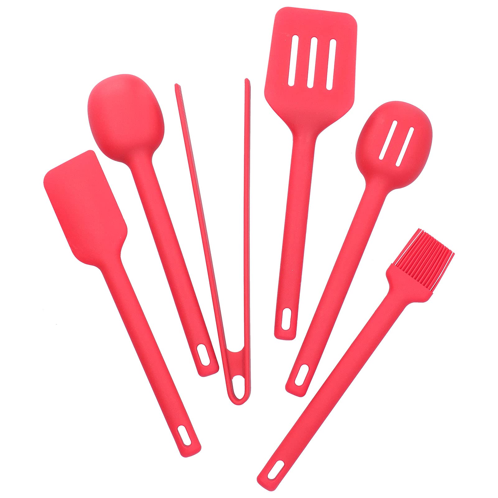 Premium Silicone Cooking Utensils Set - Ergonomic Non-Slip Grip, Heat Resistant & BPA-Free Kitchen Tools for Baking, Frying & Stirring - Perfect for Home Chefs & Professional Kitchens