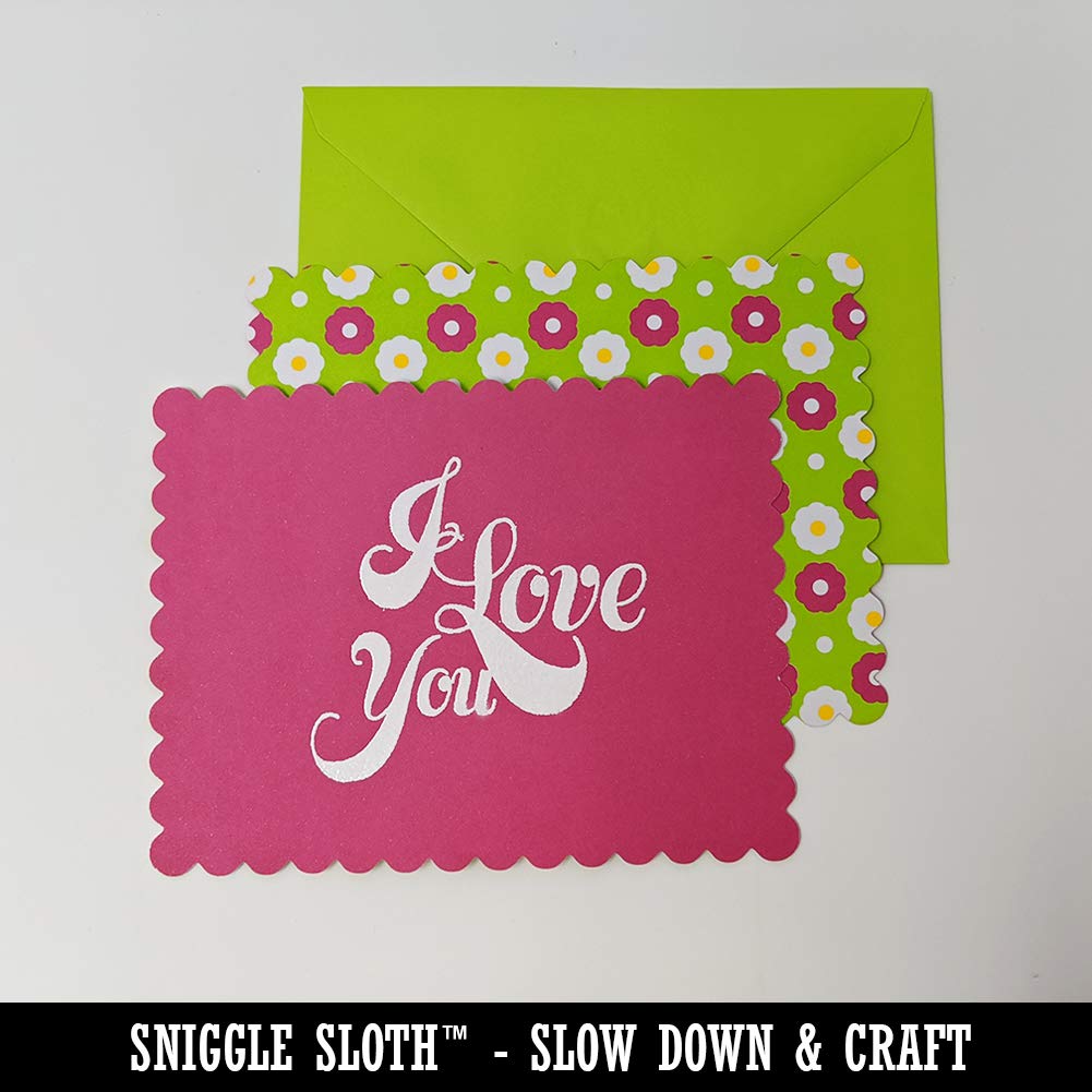 Hearts Square Rubber Stamp for DIY Crafting, Scrapbooking & Card Making - 2.75 Inch Large Stamp for Home Decor, Gift Wrapping & Stationery Projects