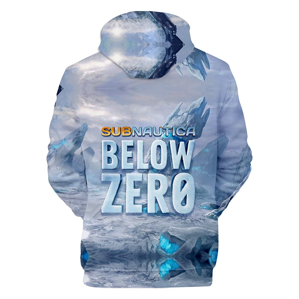 YUYEADZ Subnautica Below Zero 3D Printed Hoodie for Women & Men - Fashionable Streetwear Pullover Sweatshirt | Perfect for Gaming, Cosplay & Winter Outdoor Activities