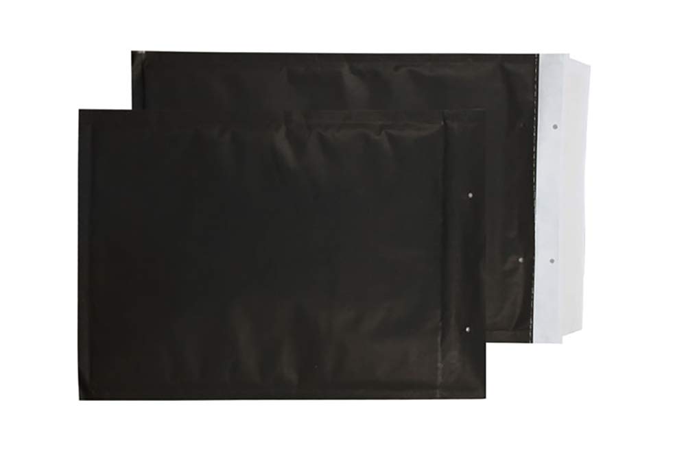 Purely Packaging 13.2 x 9.1 Inch Peel & Seal Bubble Mailers - 100 Pack Black KBP335 | Protective Padded Envelopes for Shipping, Mailing & Ecommerce Packaging