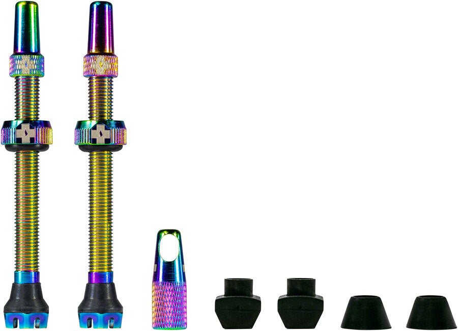 Muc Off Tubeless Valve Kit V2 - High Performance Tubeless Bike Valve for MTB & Road Bikes - Perfect for Mountain Biking & Road Cycling