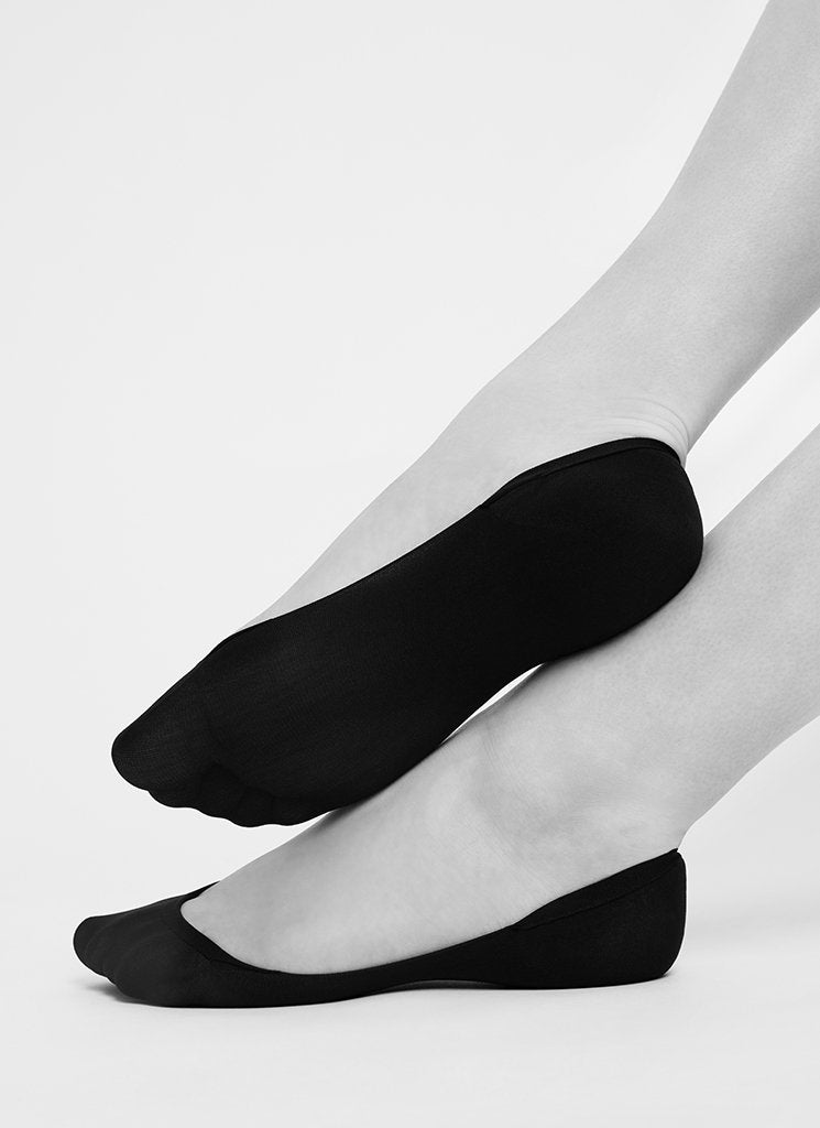 2 Pack Ida No Show Socks - Nude Color Invisible Liner Socks for Women - Perfect for Sneakers, Loafers & Flats | Swedish Stockings