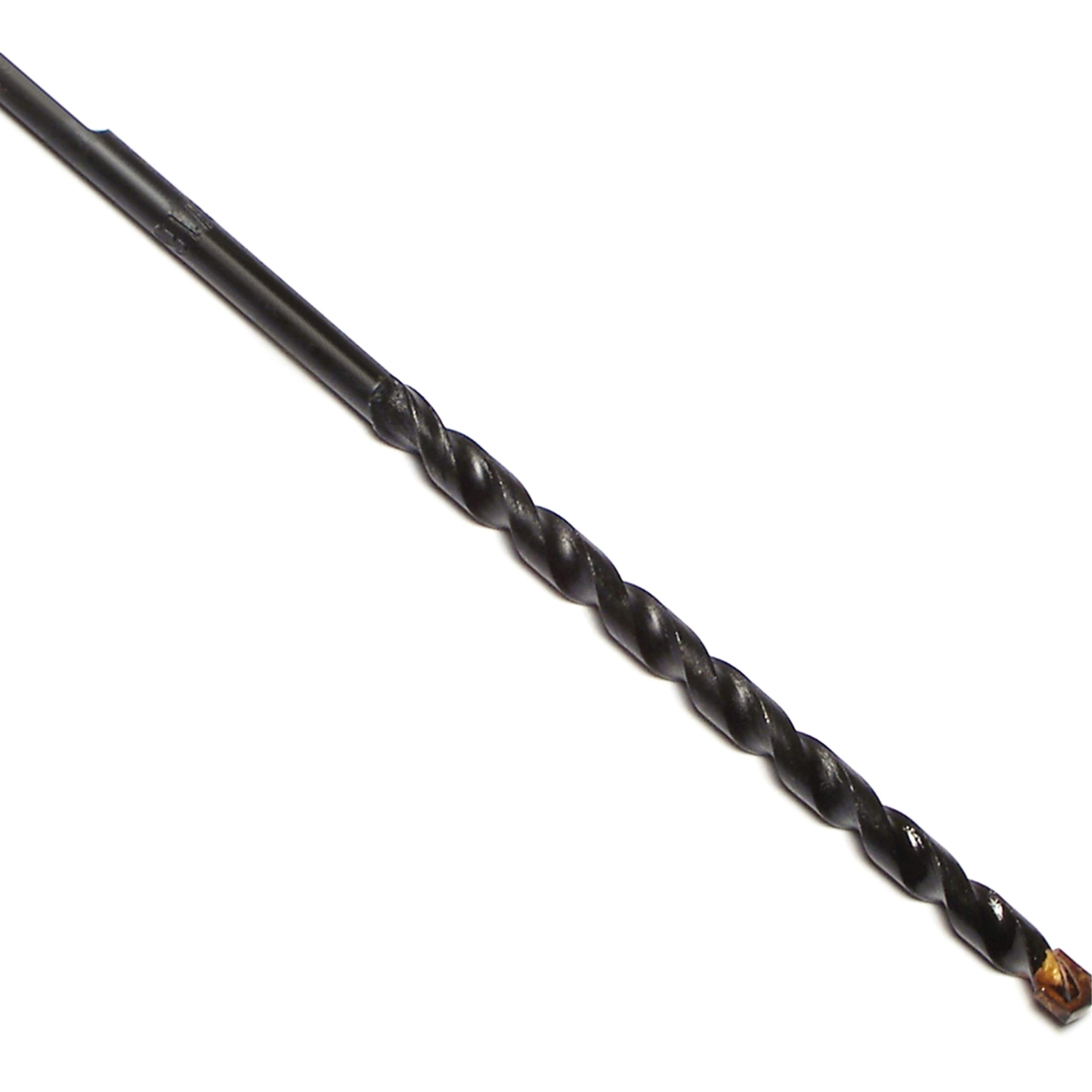 3/16 x 4-1/2 Inch Concrete Drill Bit Set of 3 - Masonry Drill Bits for Brick, Block & Stone - Perfect for DIY Projects, Home Renovation & Construction Work