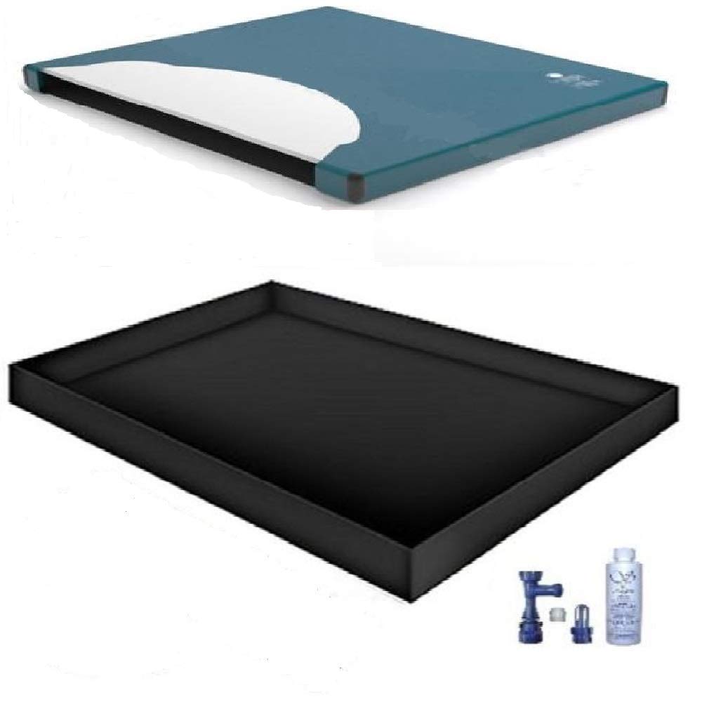 60% Waveless Waterbed Mattress Kit with Liner, Fill Drain & Conditioner - Super Single Size 48x84 - Ideal for Home, Dorm, or RV Comfort and Support