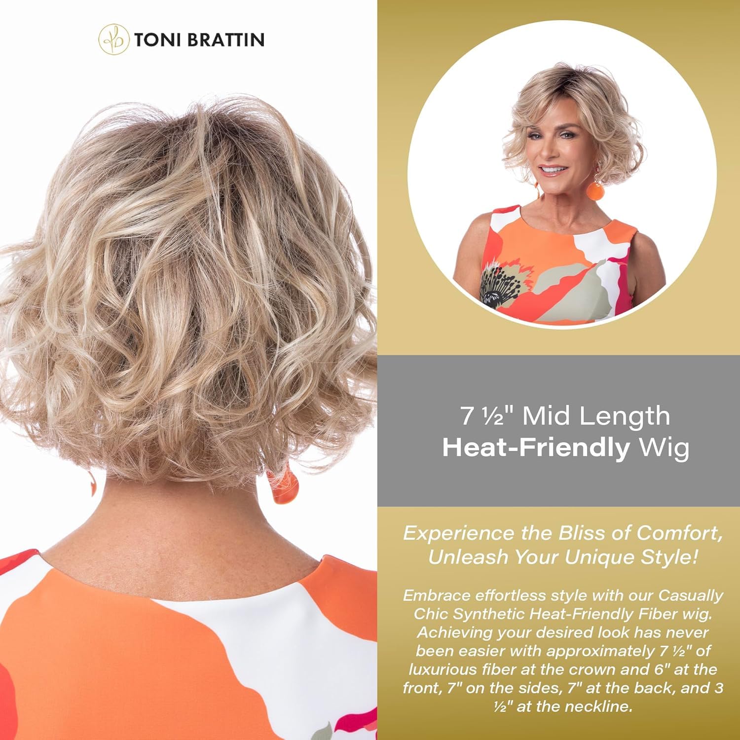 Toni Brattin Casually Chic Synthetic Wig - 7