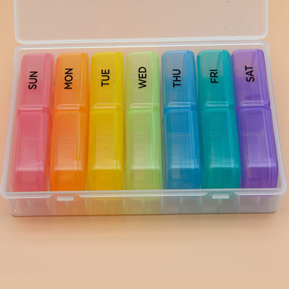 Portable Mini Pill Organizer Case - Small Medicine Storage Container for Travel, Purse & Daily Use - Compact Outdoor & Indoor Medication Holder