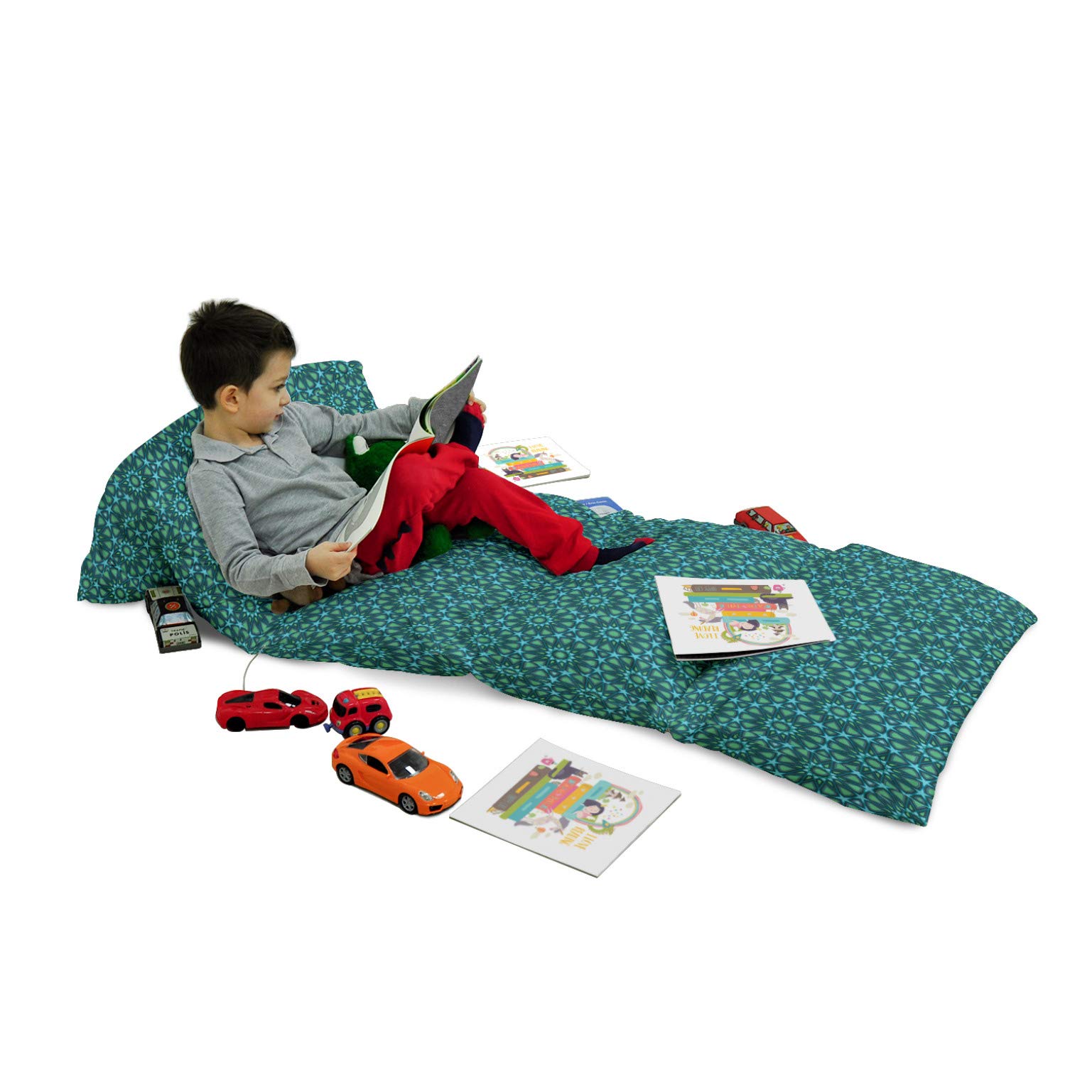 Ambesonne Lattice Floor Pillow Lounger Cover - Moroccan Intricate Pattern Oriental Design, 88