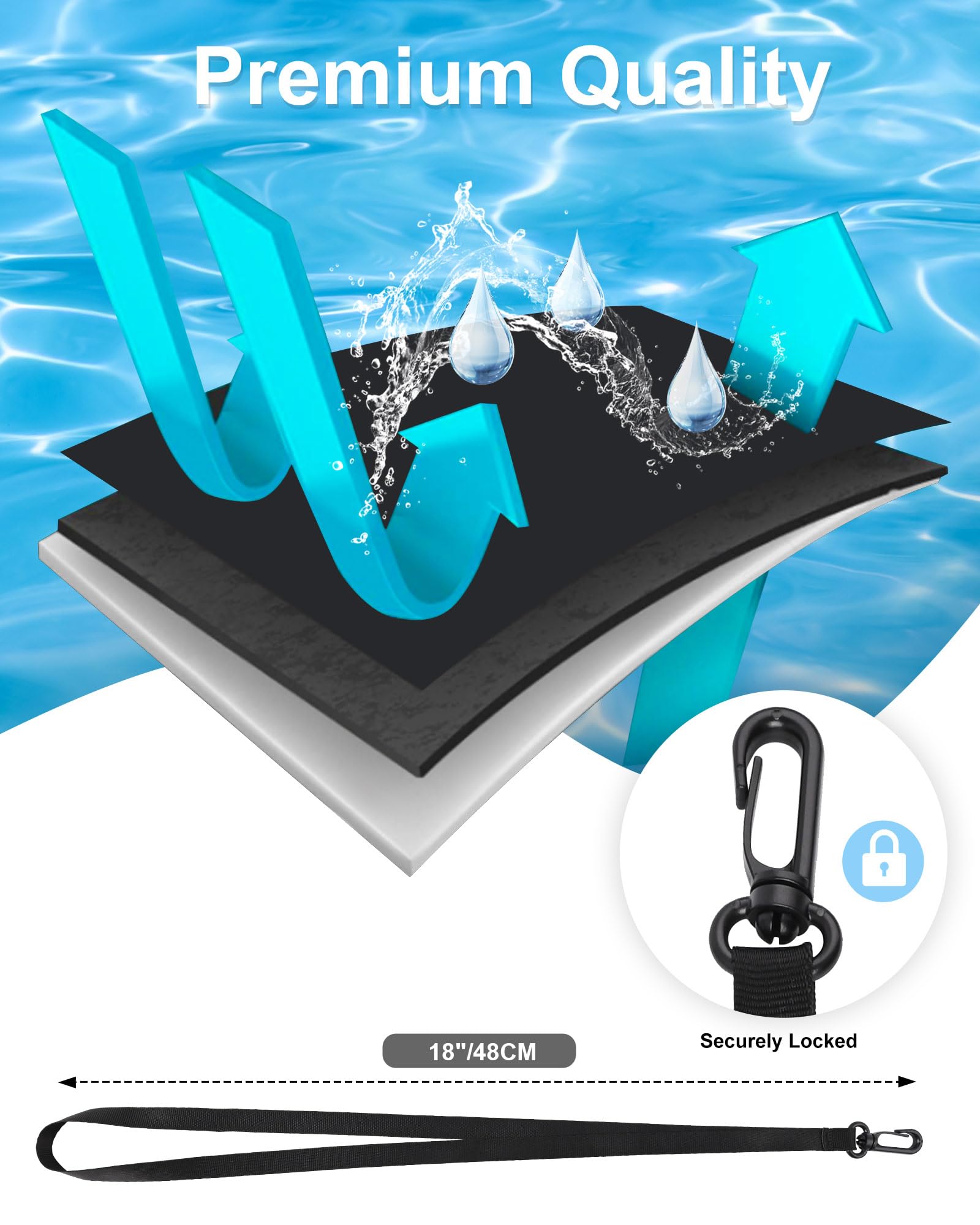 Waterproof Phone Pouch (2 Pack) for iPhone 16/15/14/13/12 Plus Pro Max & Galaxy/Pixel - Cruise, Beach & Travel Essentials - Keep Your Phone Dry While Swimming, Boating & Outdoor Adventures
