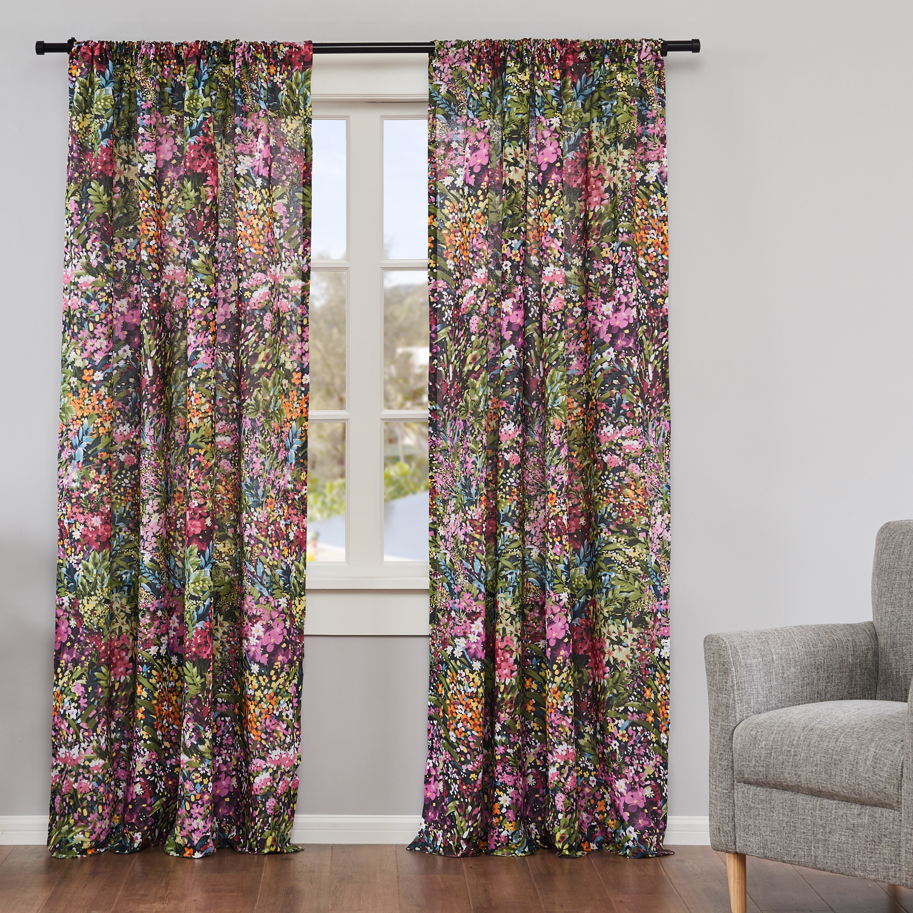 2-Pack Basel Drape Panels - Elegant Window Curtains for Living Room & Bedroom - Light Filtering & Privacy Sheer Drapes - Perfect for Home Decor & Room Dividers