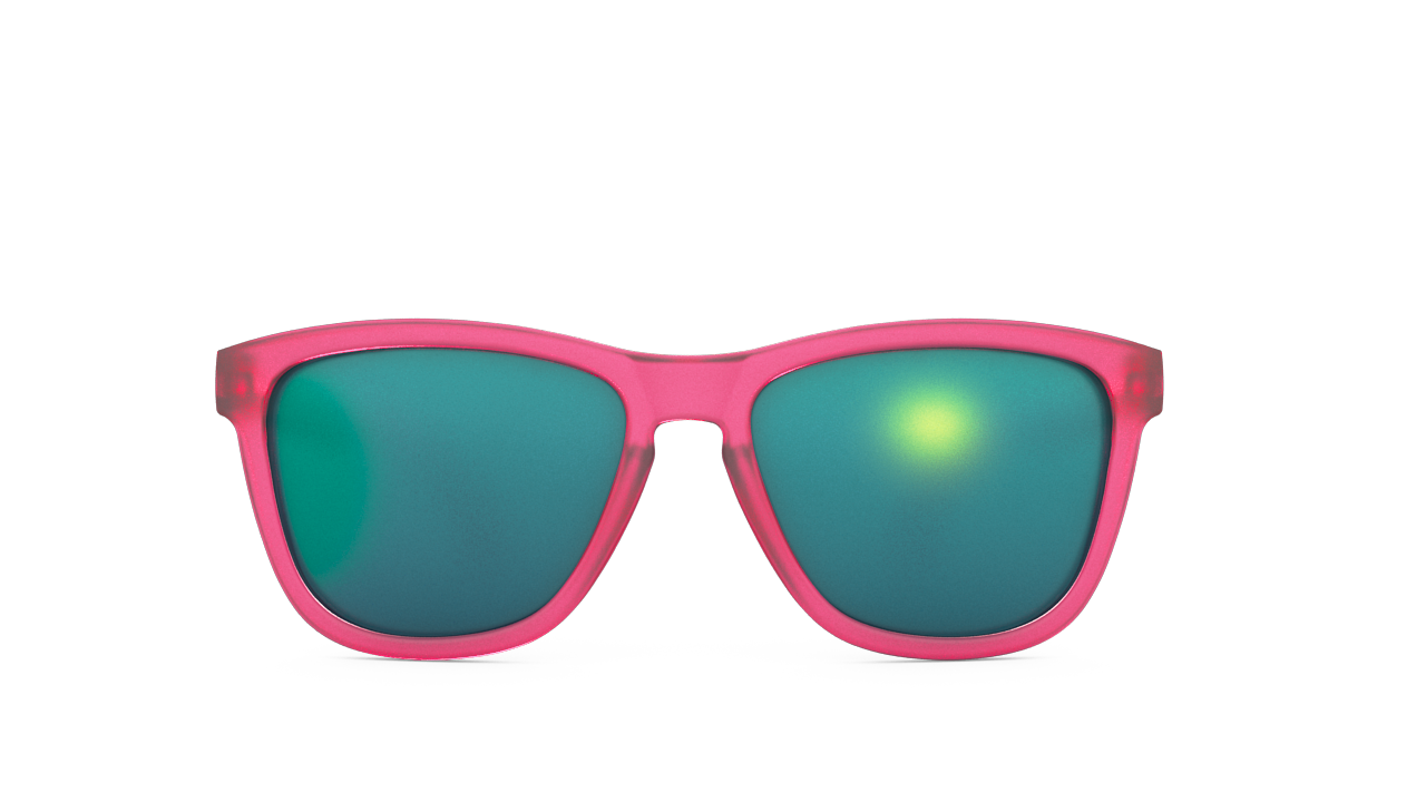 goodr OG Sunglasses - Flamingos on a Booze Cruise Polarized Aviator Shades for Men & Women - Perfect for Running, Cycling, and Outdoor Adventures