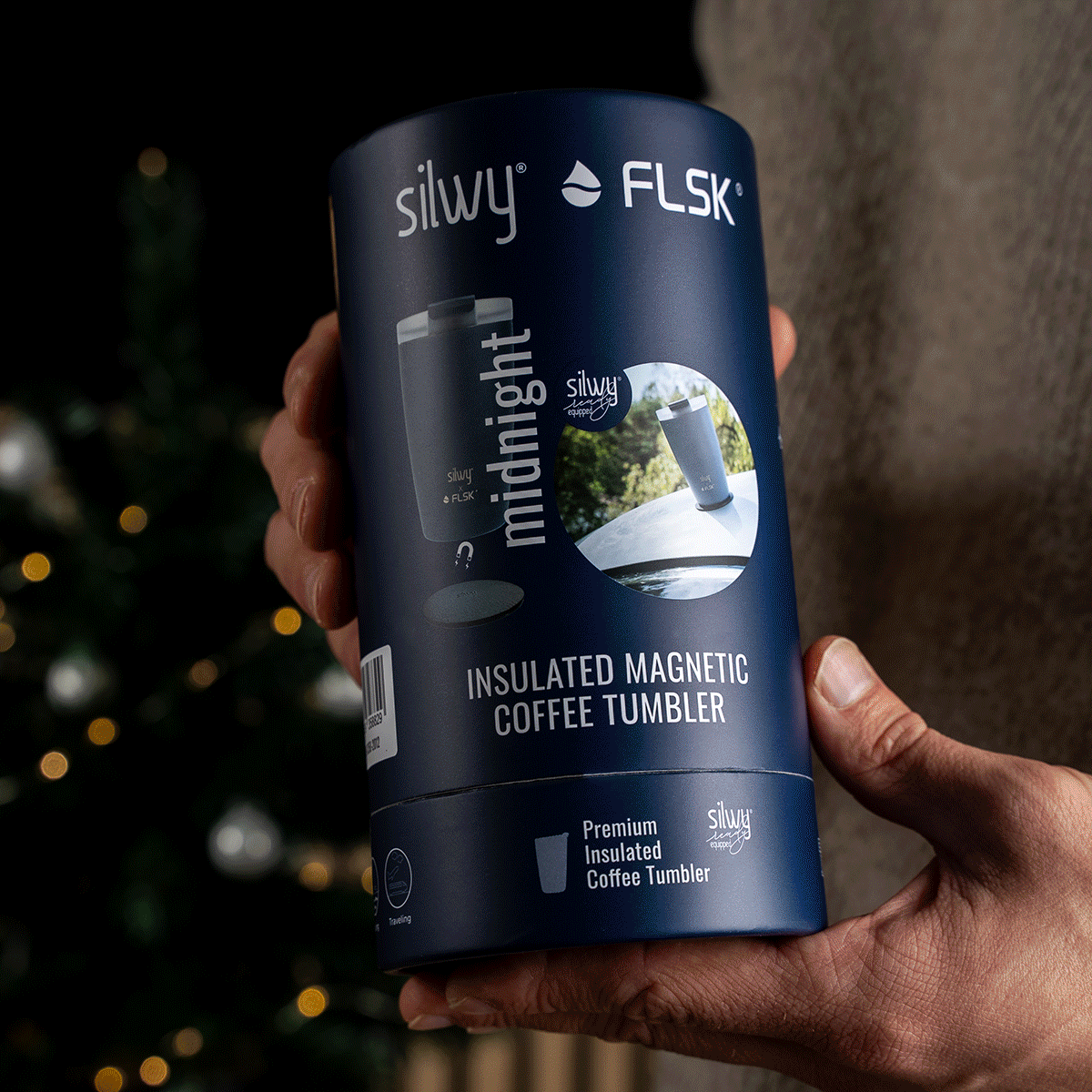 Insulated Magnetic Travel Mug SUNRISE - Leak-Proof Stainless Steel Coffee Thermos for Office, Commuting & Outdoor Adventures