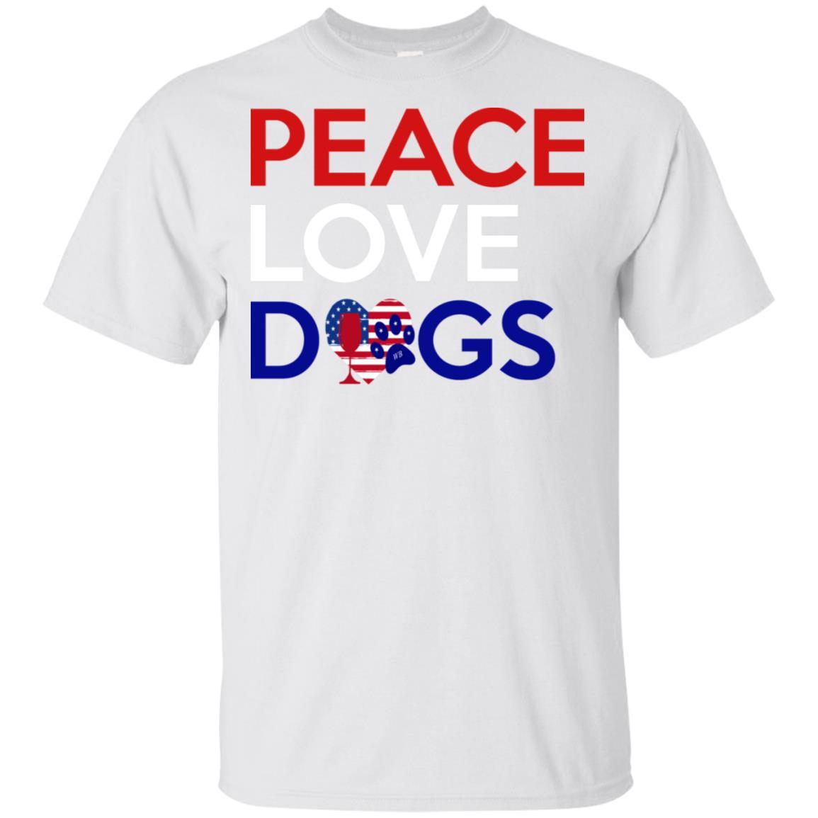 Peace Love Dog Ultra Soft Cotton T-Shirt for Women | Comfortable Casual Wear for Dog Lovers | Perfect for Outings, Gifts & Everyday Use