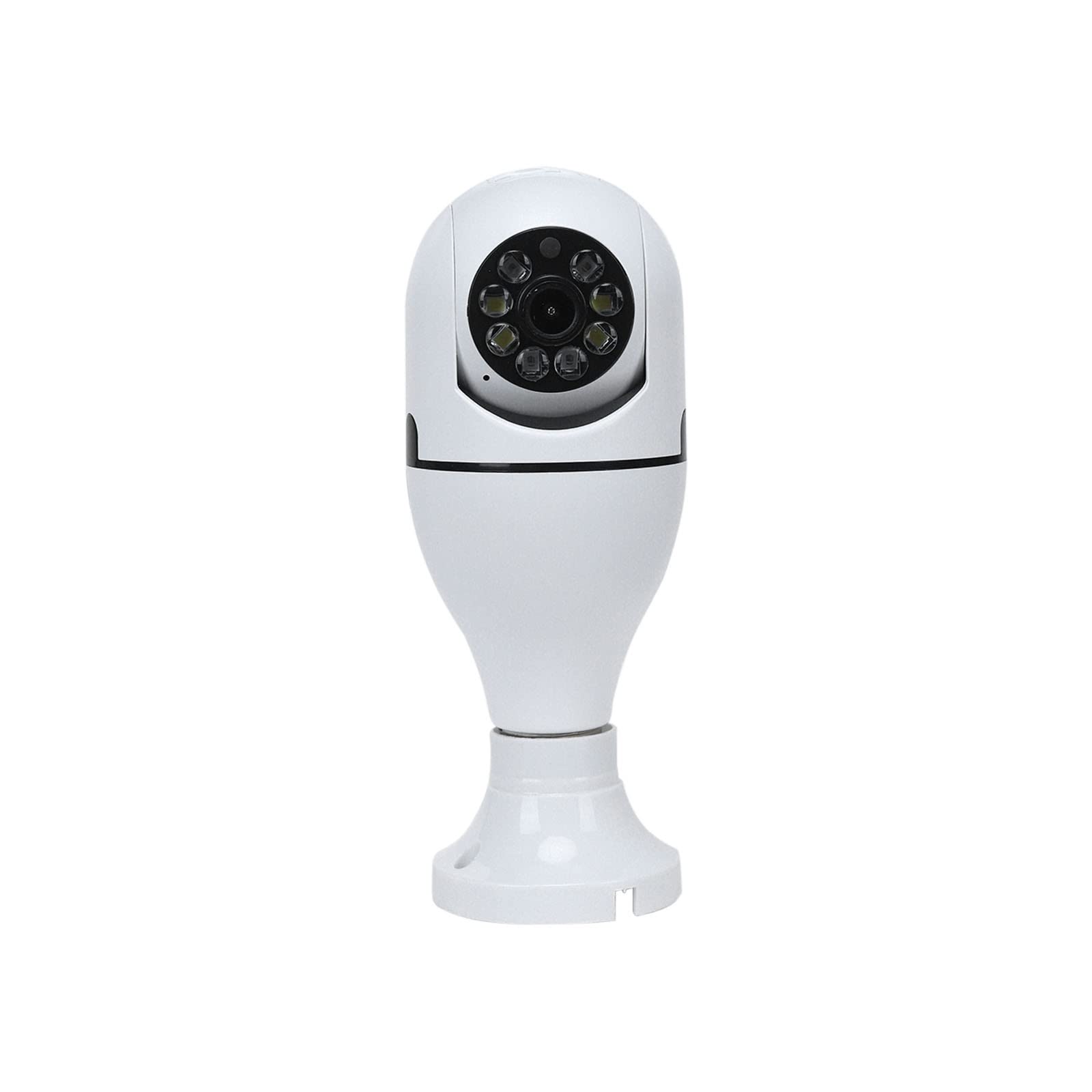 1080P Wireless WiFi Light Bulb Security Camera - 360° E27 Panoramic IP Camera with Human Motion Detection & Alarm for Smart Home | Indoor/Outdoor Surveillance, Baby/Pet Monitoring, Night Vision Security
