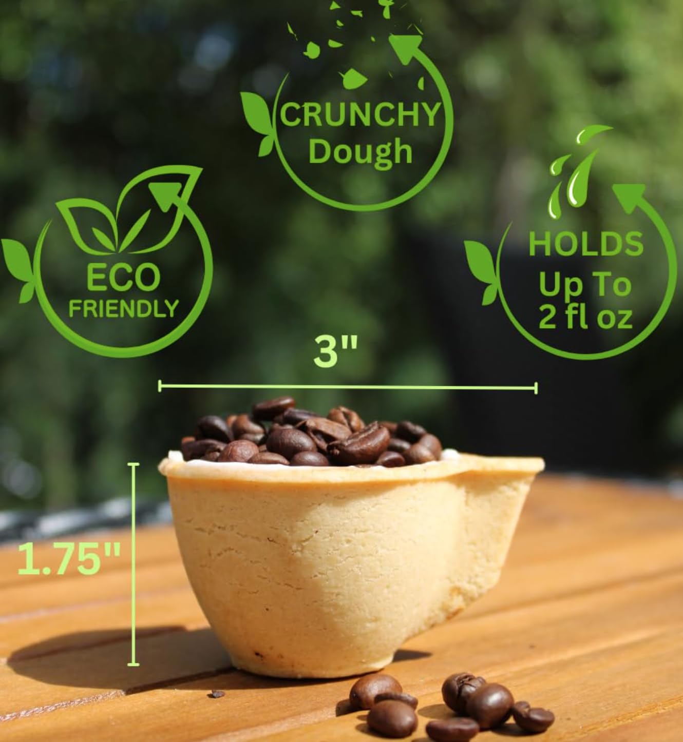Edible Cookie Cups - 6 Delicious Flavors: Dark Chocolate, Milk, Hazelnut, Lemon, Almond, Pistachio - 36 Pack - Perfect for Parties, Desserts & Gift Giving