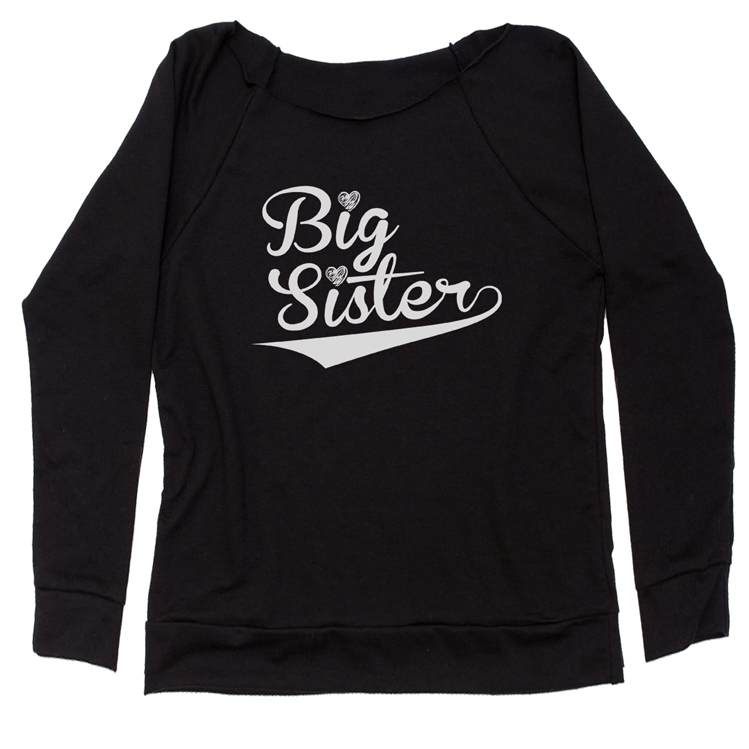 Big Sister Sibling Off Shoulder Sweatshirt - Cute Matching Family Outfits for Sisters | Perfect for Birthdays, Holidays & Family Photos