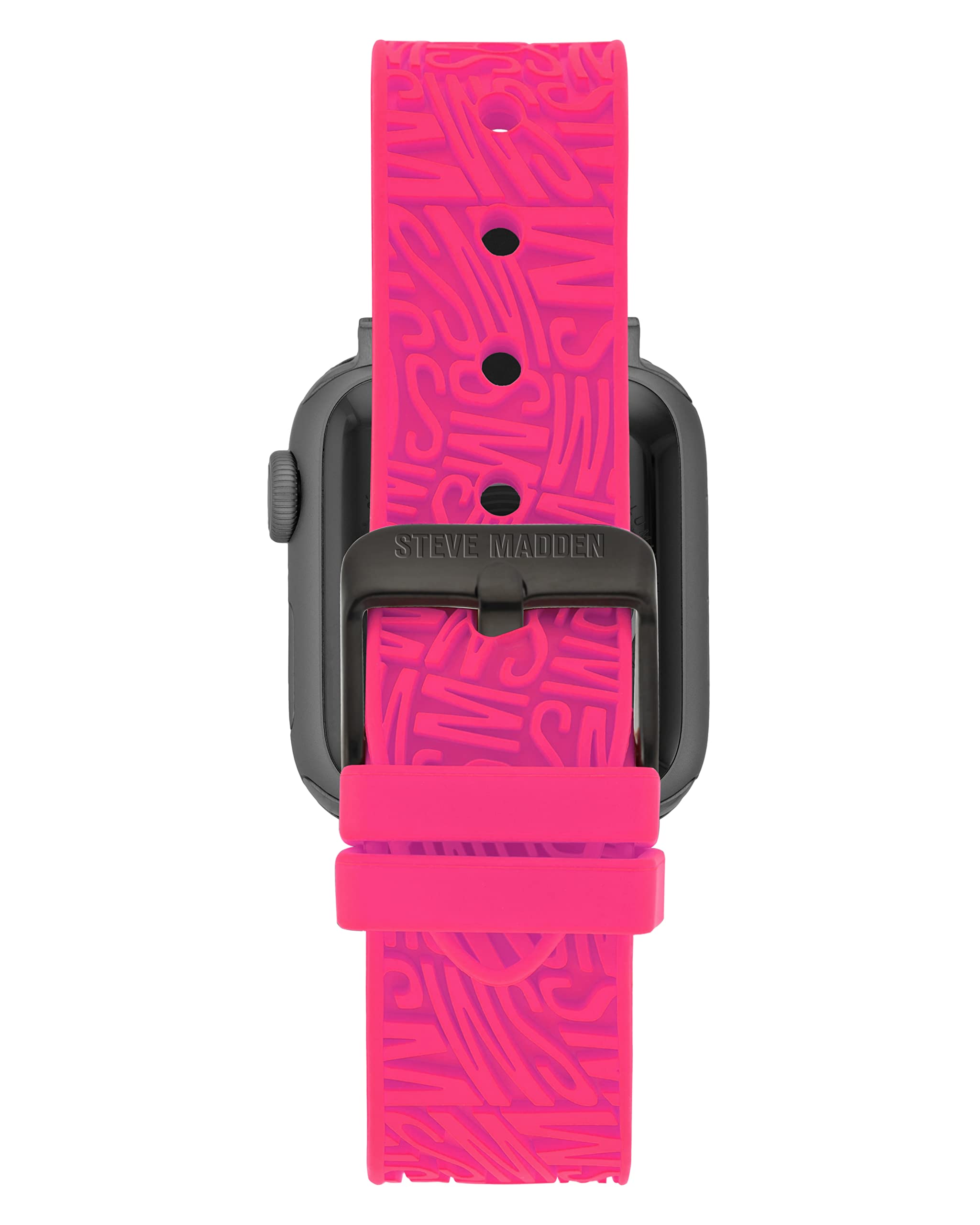 Steve Madden Stylish Silicone Band for Apple Watch Series 1-9 - Comfortable, Durable & Fashionable Smartwatch Accessory for Women & Men - Perfect for Workouts, Office & Everyday Wear