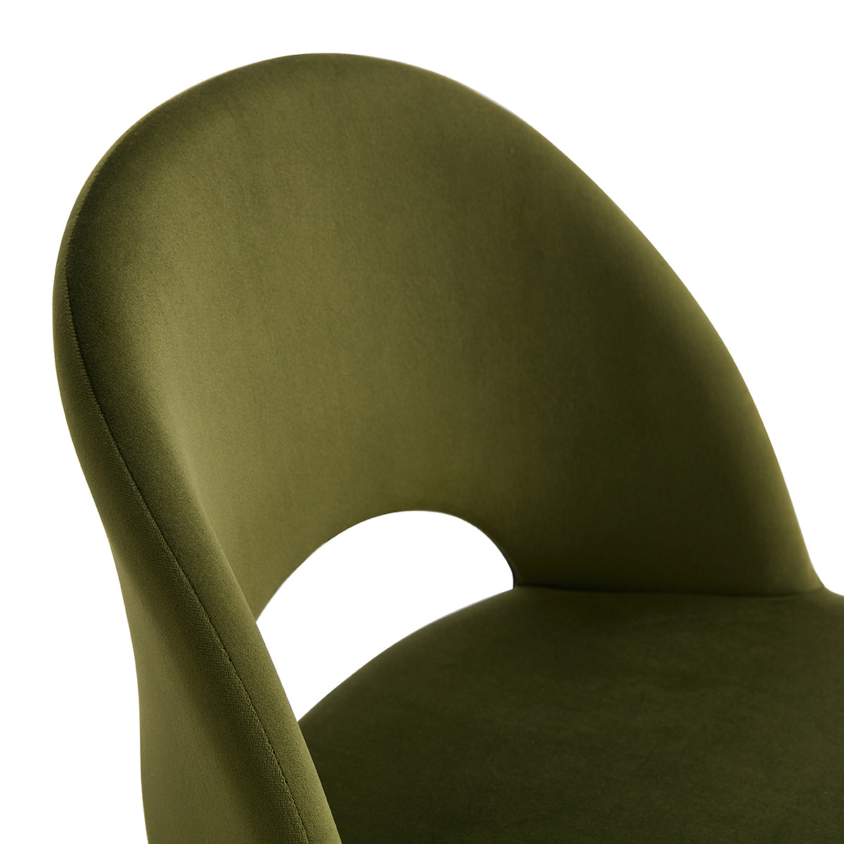 Luxury Asta Velvet Dining Chairs (Set of 2) - Modern Upholstered Side Chairs for Kitchen, Dining Room & Home Decor - Soft Velvet Fabric with Sturdy Metal Legs
