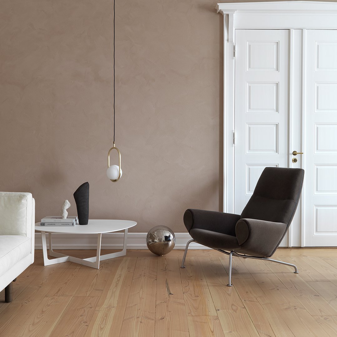Erik Jørgensen Wegner Queen Chair - Mid Century Modern Lounge Chair with Teak Wood Frame & Leather Upholstery - Perfect for Living Room, Office or Reading Nook