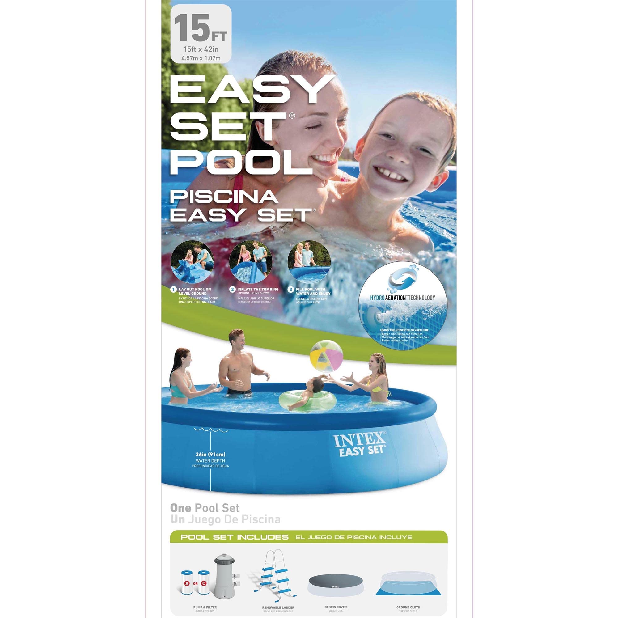 Best Inflatable Above Ground Swimming Pool with Filter Pump System - Perfect for Backyard, Family Fun & Summer Relaxation
