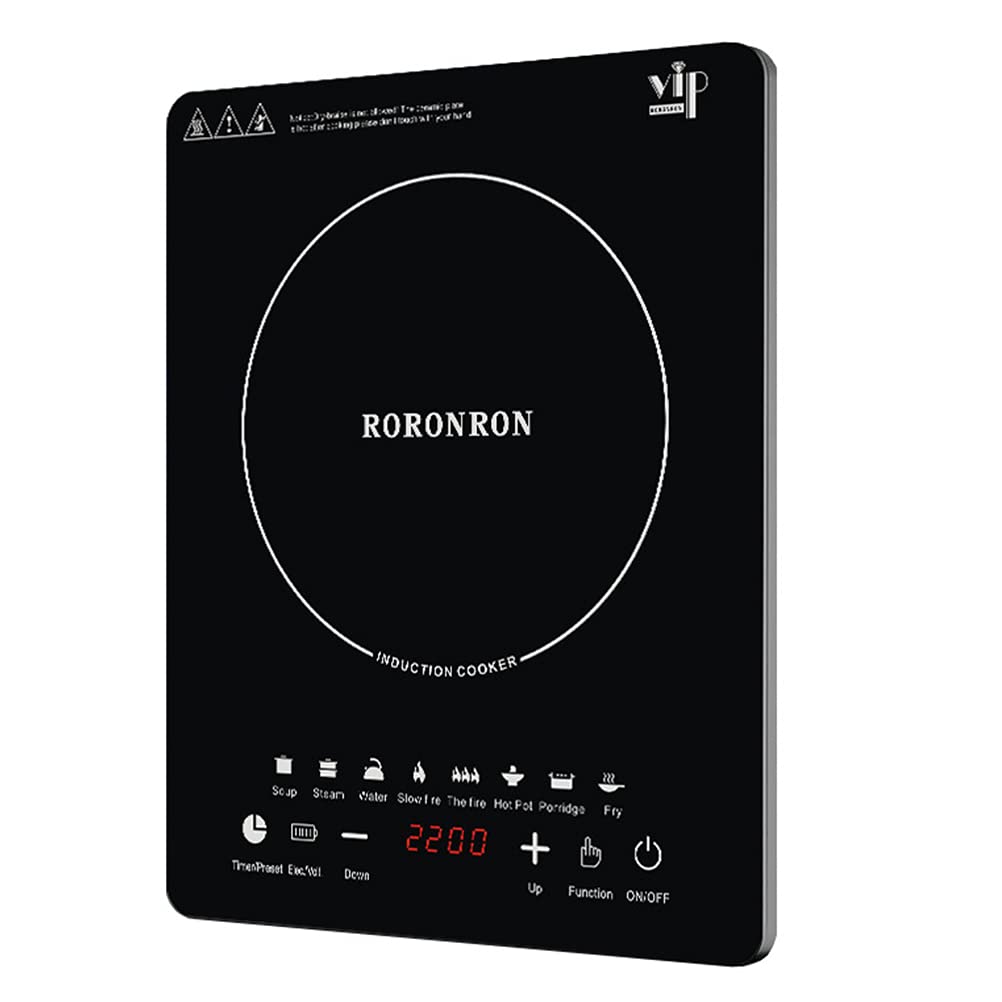 OSALADI Smart Induction Cooktop - 1800W Portable Electric Stove with 10 Power Levels, Timer & Safety Lock (AU Plug) - Perfect for Home Cooking, Dorm Rooms & RV Travel