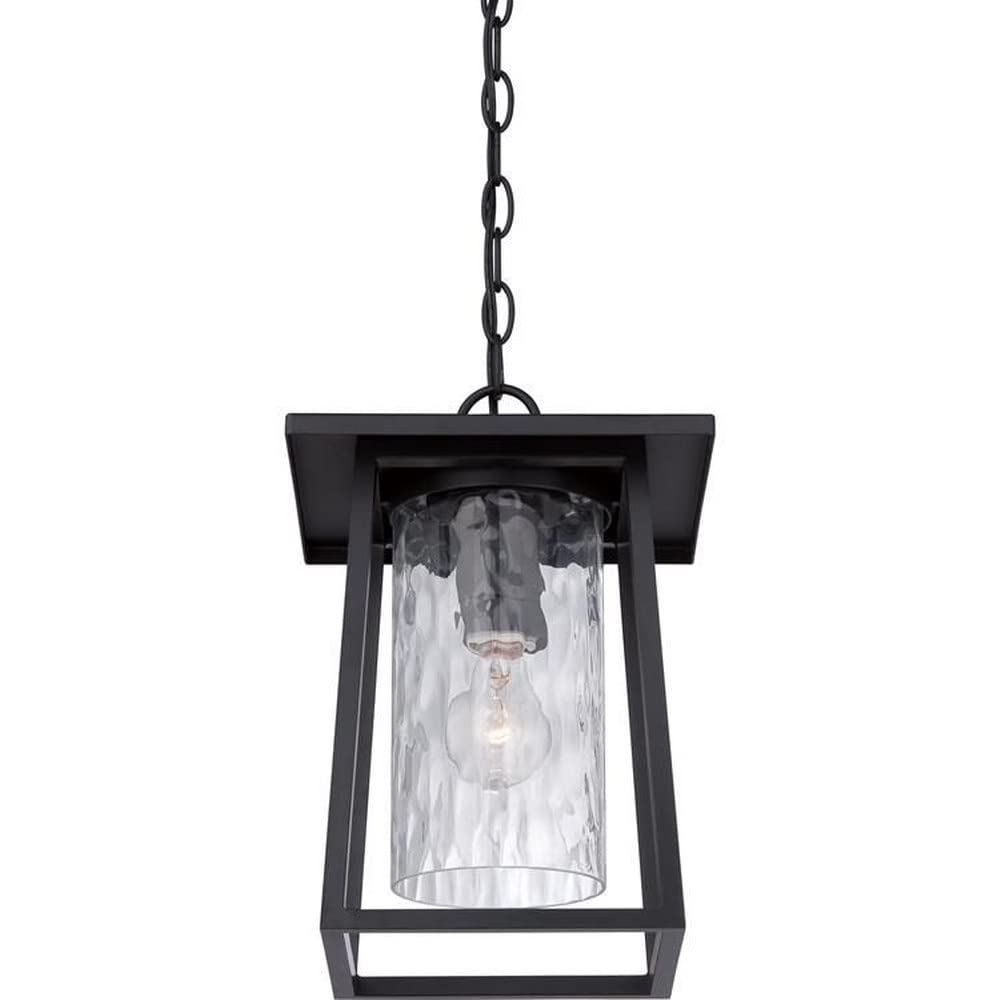 1 Light Outdoor Hanging Lantern - Transitional Style Weatherproof Porch Light with Clear Glass, Perfect for Patio, Garden, Deck & Front Door Decor (Model: 71-Bel-1663626)