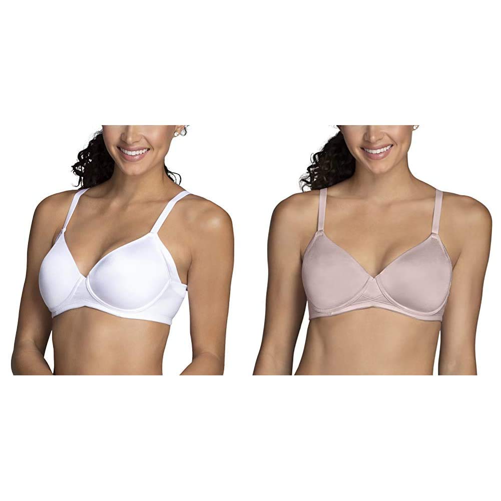 Vanity Fair Women's Comfort Plus Beauty Back Bra - Seamless Full Coverage Underwire Bra with Side & Back Smoothing Technology for All-Day Support - Perfect for Work, Yoga & Everyday Wear