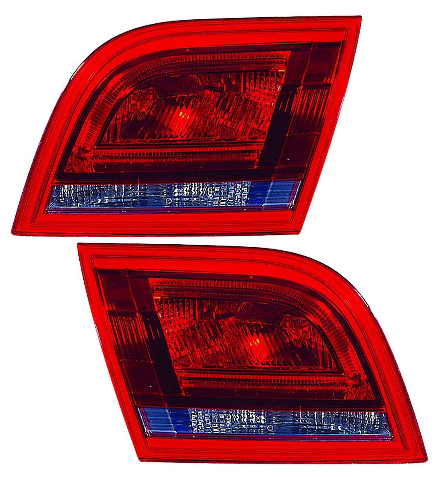 Audi A3 Inner Tail Lights Lamps Set (2009-2013) - Driver & Passenger Side Replacement - Perfect for Night Driving & Enhanced Safety